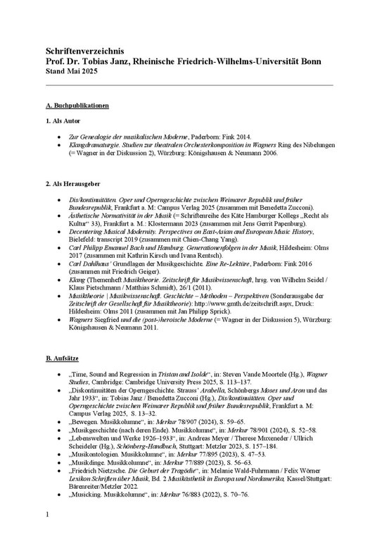 Schriftenverzeichnis Janz 05.2025